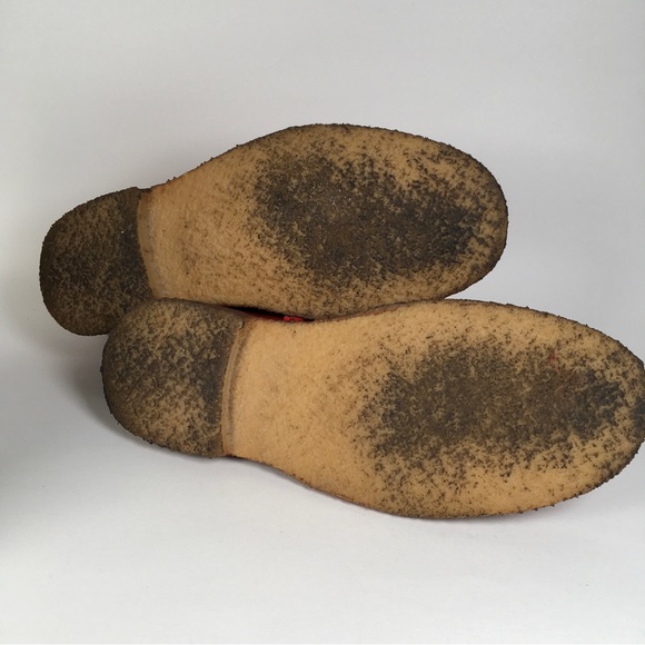 Kalimala Italian Hand Made Red Leather Ankle Boots Size 40 - Picture 7 of 10